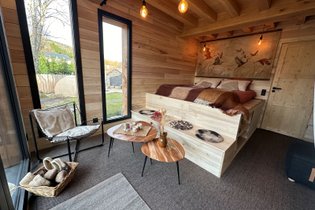 Dôme toile et bois - pour une nuit 