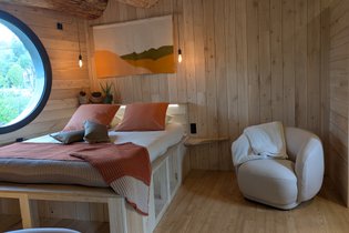 Dôme toile et bois - pour une nuit 