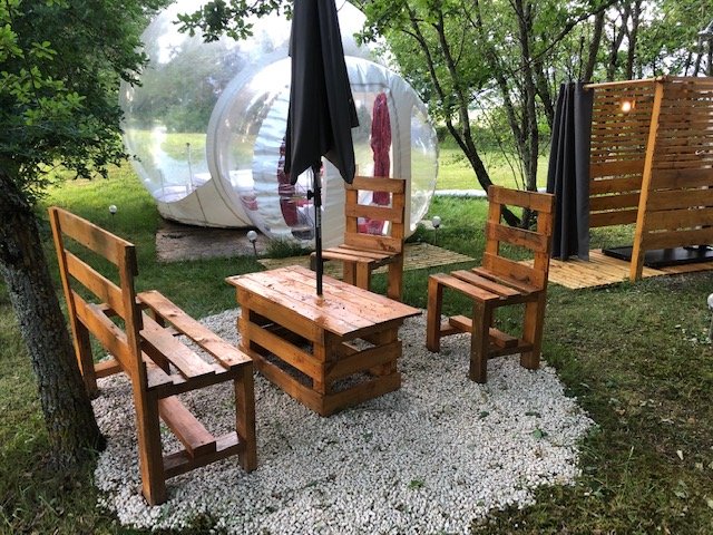 Intérieur bulle à Ardentes