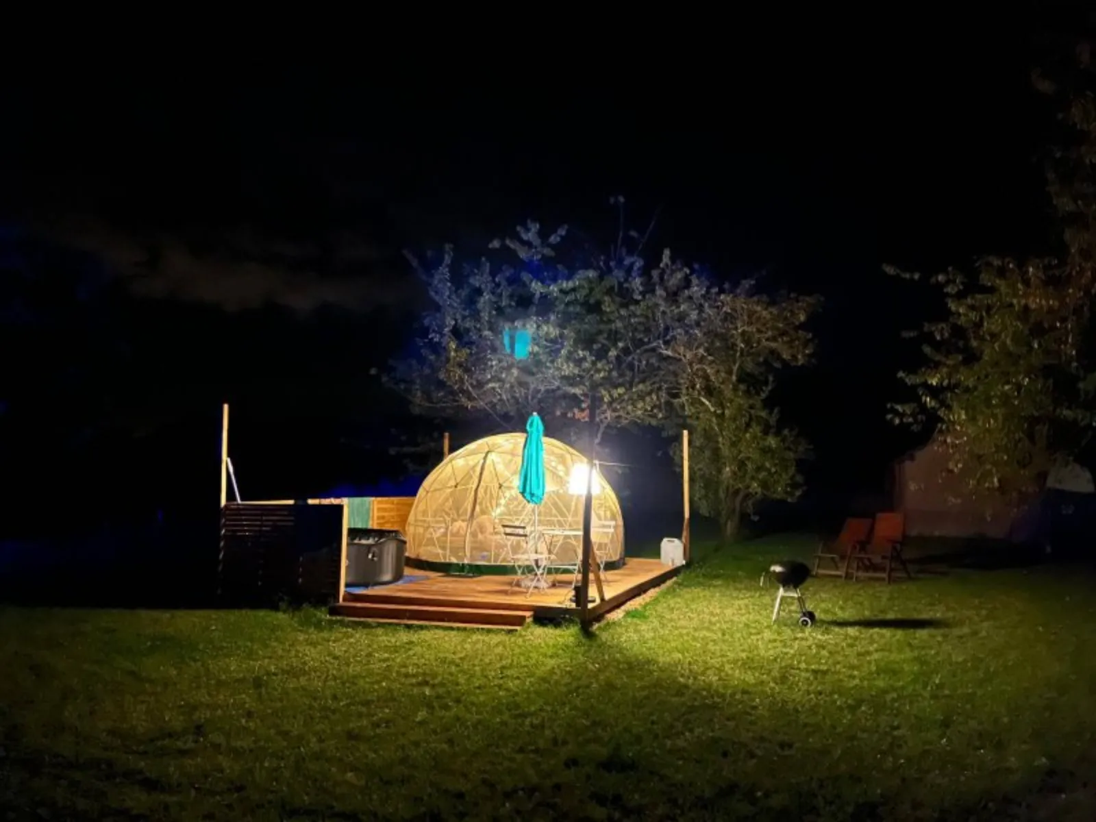 Jolie bulle sous les étoiles & Spa : Bulle en Centre (Centre-Val de Loire) - bulle à Villiers Au Bouin, Indre-et-Loire