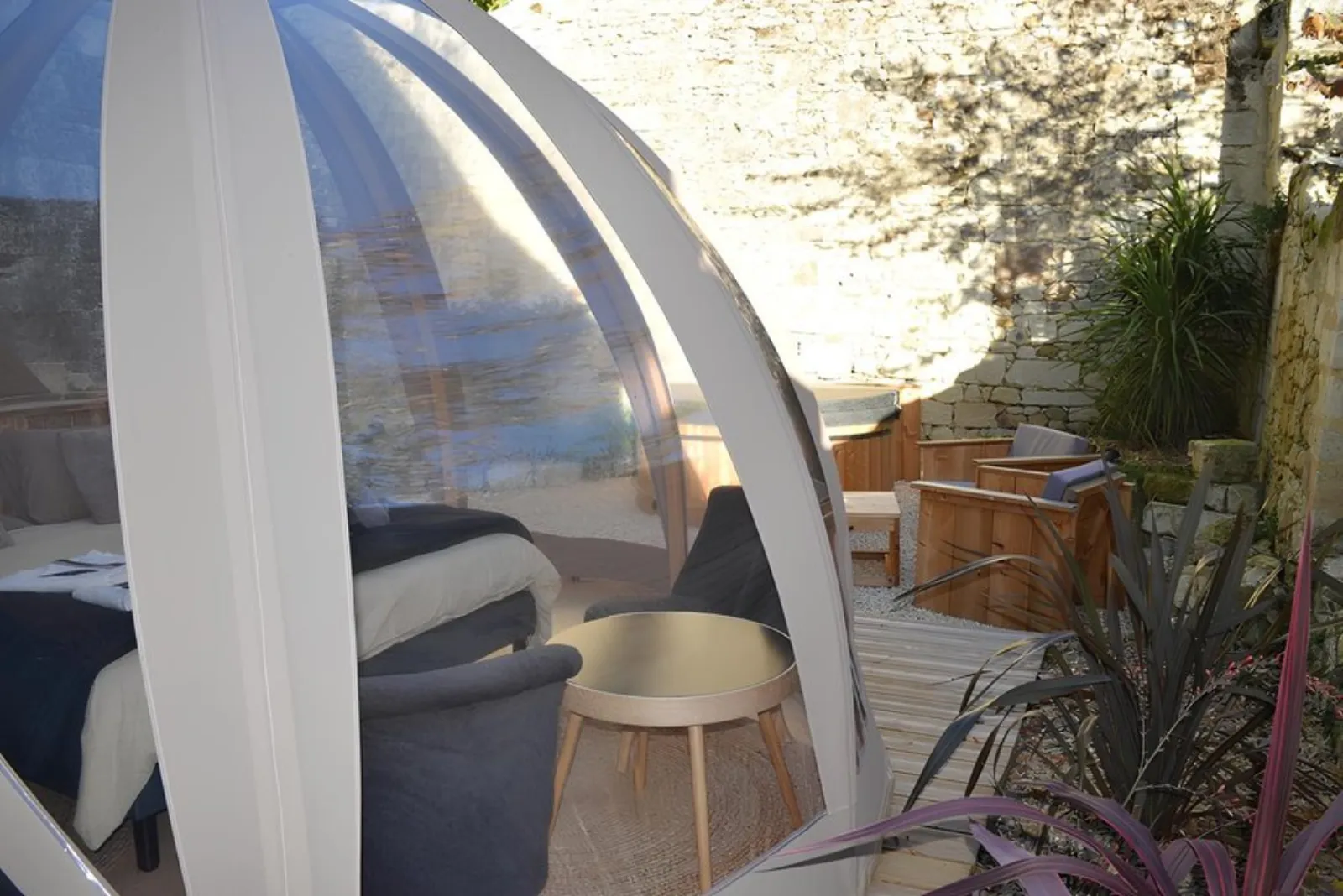 Bulle de Douceur & spa : Bulle en Pays de la Loire - bulle à Tuffalun, Maine-et-Loire