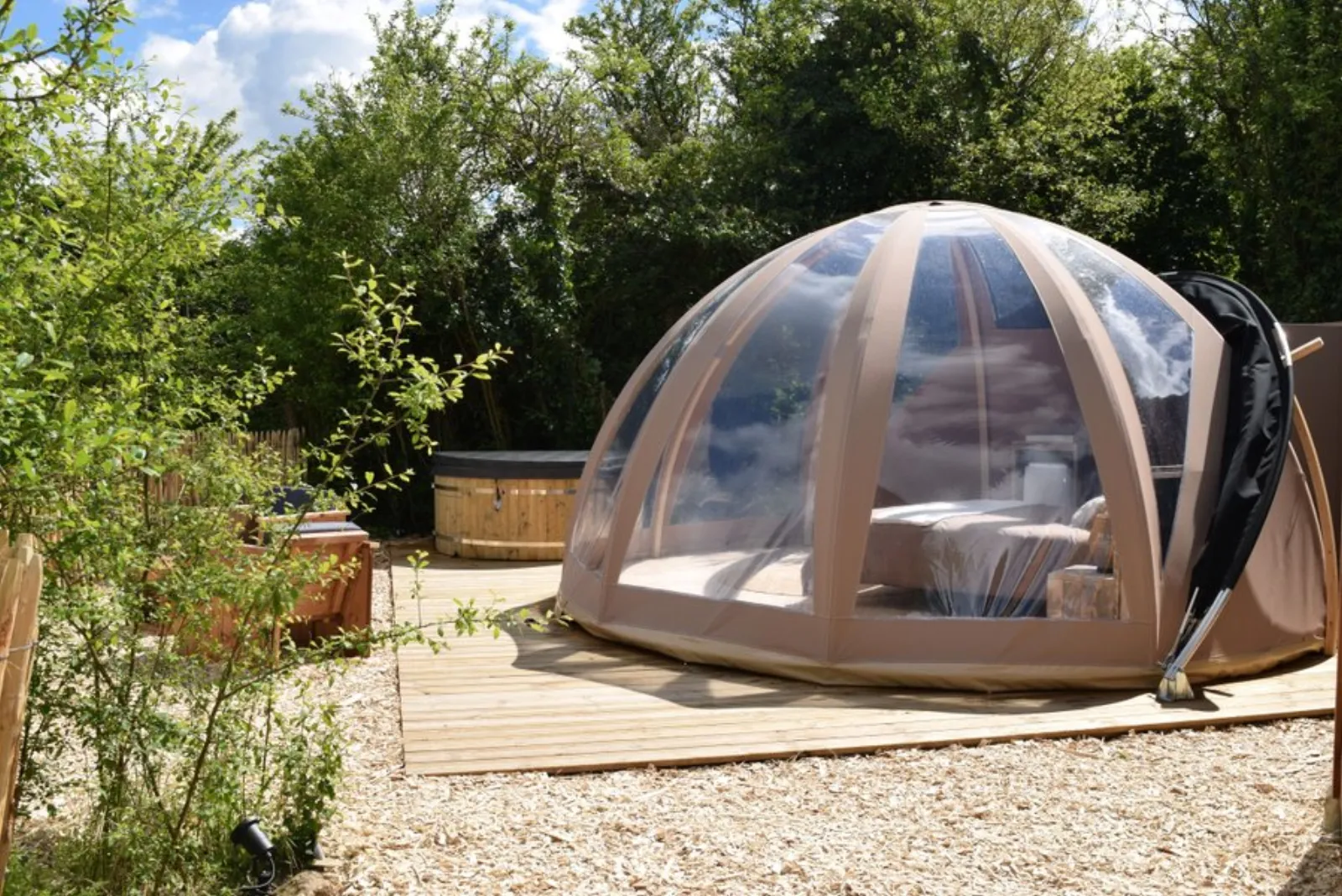 Bulle de nature famille & Spa : Bulle en Pays de la Loire - bulle à Tuffalun, Maine-et-Loire