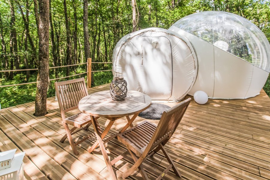 Bulle Spa Arômes : Bulle en Aquitaine (Nouvelle Aquitaine) – vue extérieure