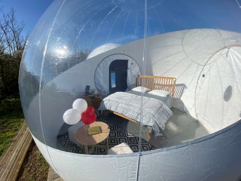 La Bulle Belle de Nuit : Bulle en Poitou-Charentes (Nouvelle Aquitaine) – vue extérieure