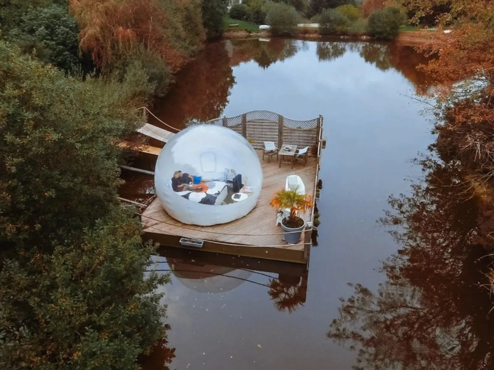 Bulle flottante : Bulle en Bretagne - bulle à La Roche Maurice, Finistère