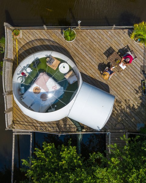 Bulle flottante : Bulle en Bretagne – cadre naturel Finistère