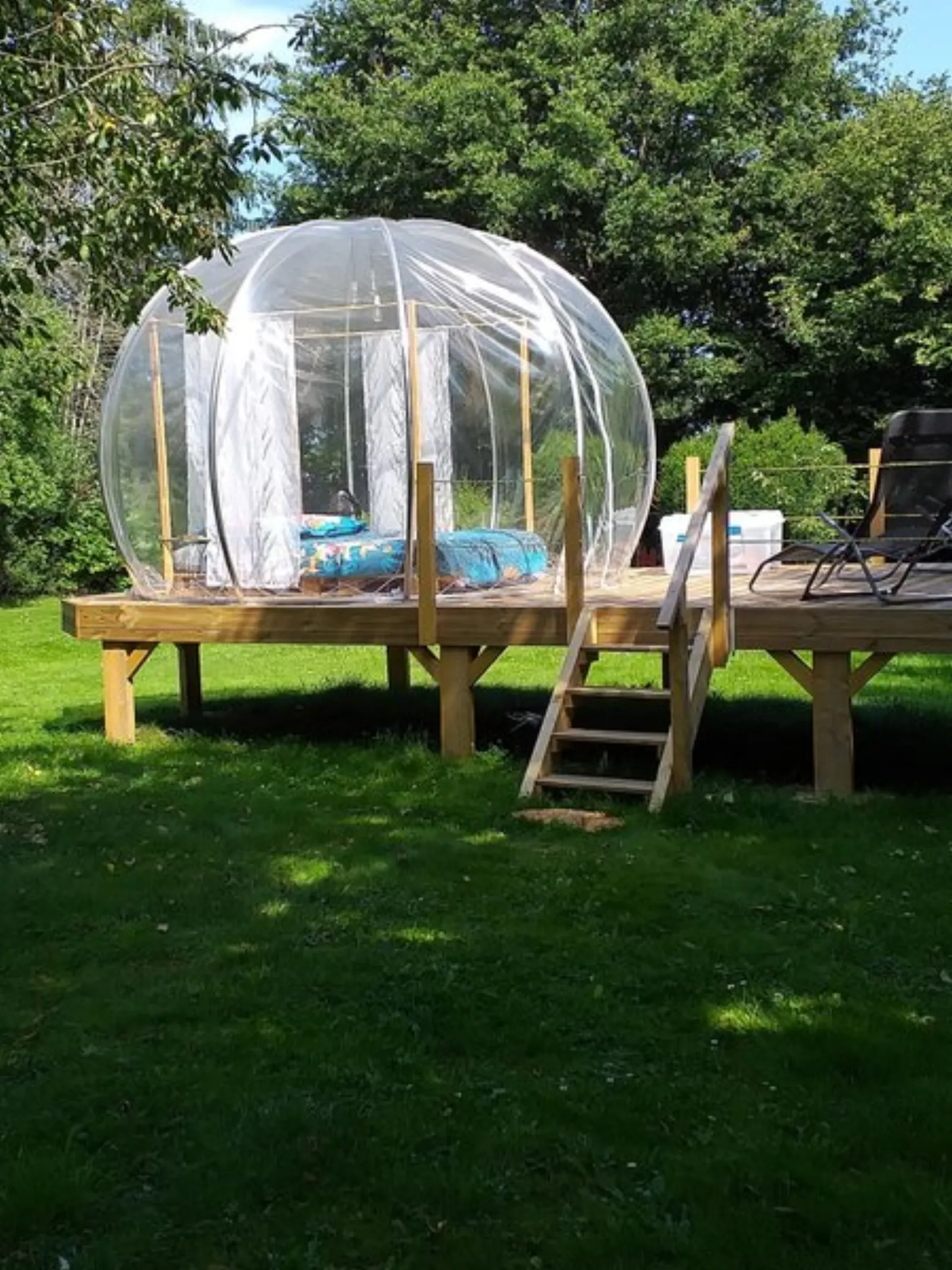 Équipements de la bulle à La Saunière