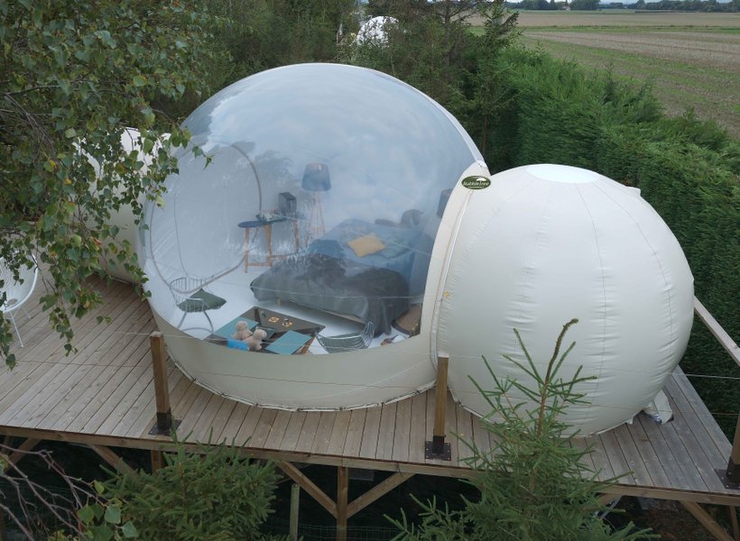 Bulle Vénus avec planche dînatoire et petit-déjeuner : Bulle en Nord-Pas-de-Calais (Hauts-de-France) – bulle à Drincham, Nord