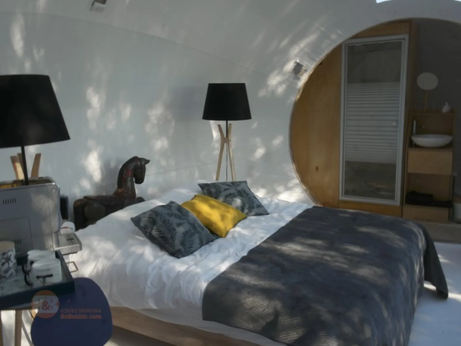 Chambre bulle sous les étoiles à Drincham