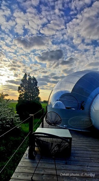 Bulle Yin Yang & balnéo avec planche dînatoire et petit-déjeuner : Bulle en Nord-Pas-de-Calais (Hauts-de-France) – bulle à Drincham, Nord