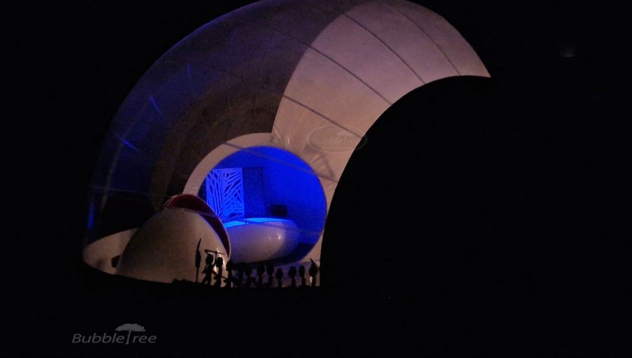 Chambre bulle sous les étoiles à Drincham