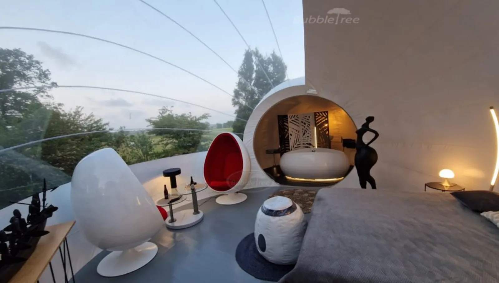 Bulle Yin Yang & balnéo avec planche dînatoire et petit-déjeuner : Bulle en Nord-Pas-de-Calais (Hauts-de-France) - photo 10 sur 17