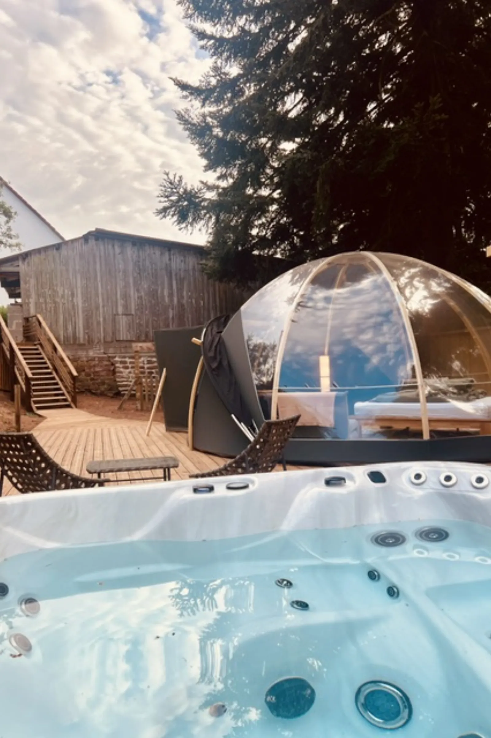 Le Wigwam & Spa - Dôme transparent avec spa privatif (Siersthal, Moselle) - photo 7 sur 16