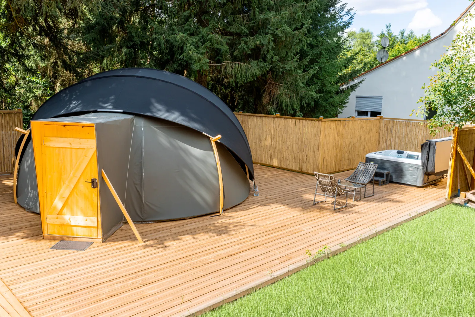 Le Wigwam & Spa - Dôme transparent avec spa privatif (Siersthal, Moselle) - photo 13 sur 16