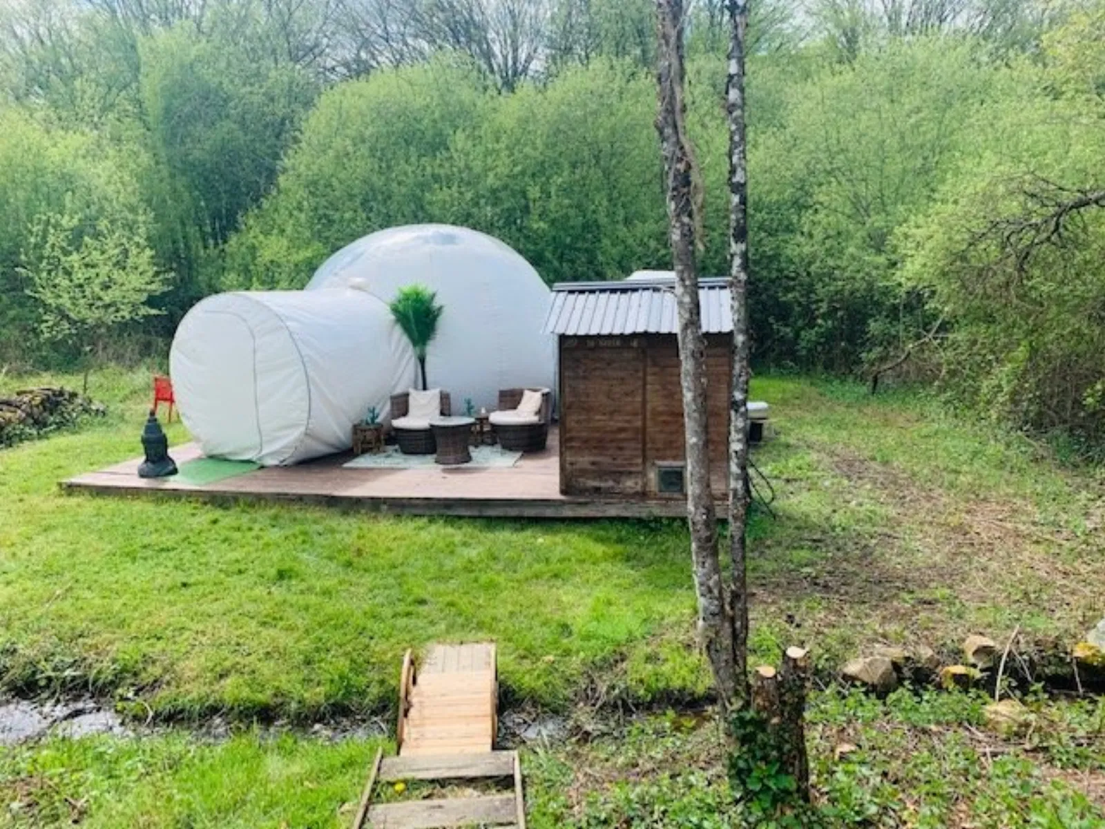Équipements de la bulle à Lanouaille