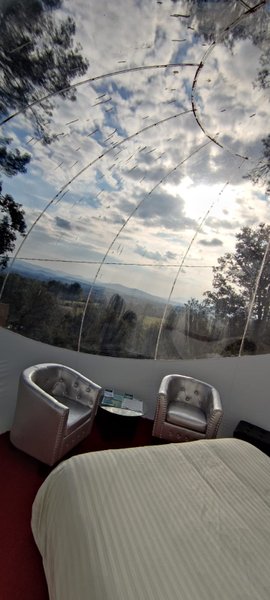 Chambre bulle sous les étoiles à Carnoules