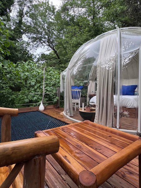 Chambre bulle sous les étoiles à Maureillas-Las-Illas