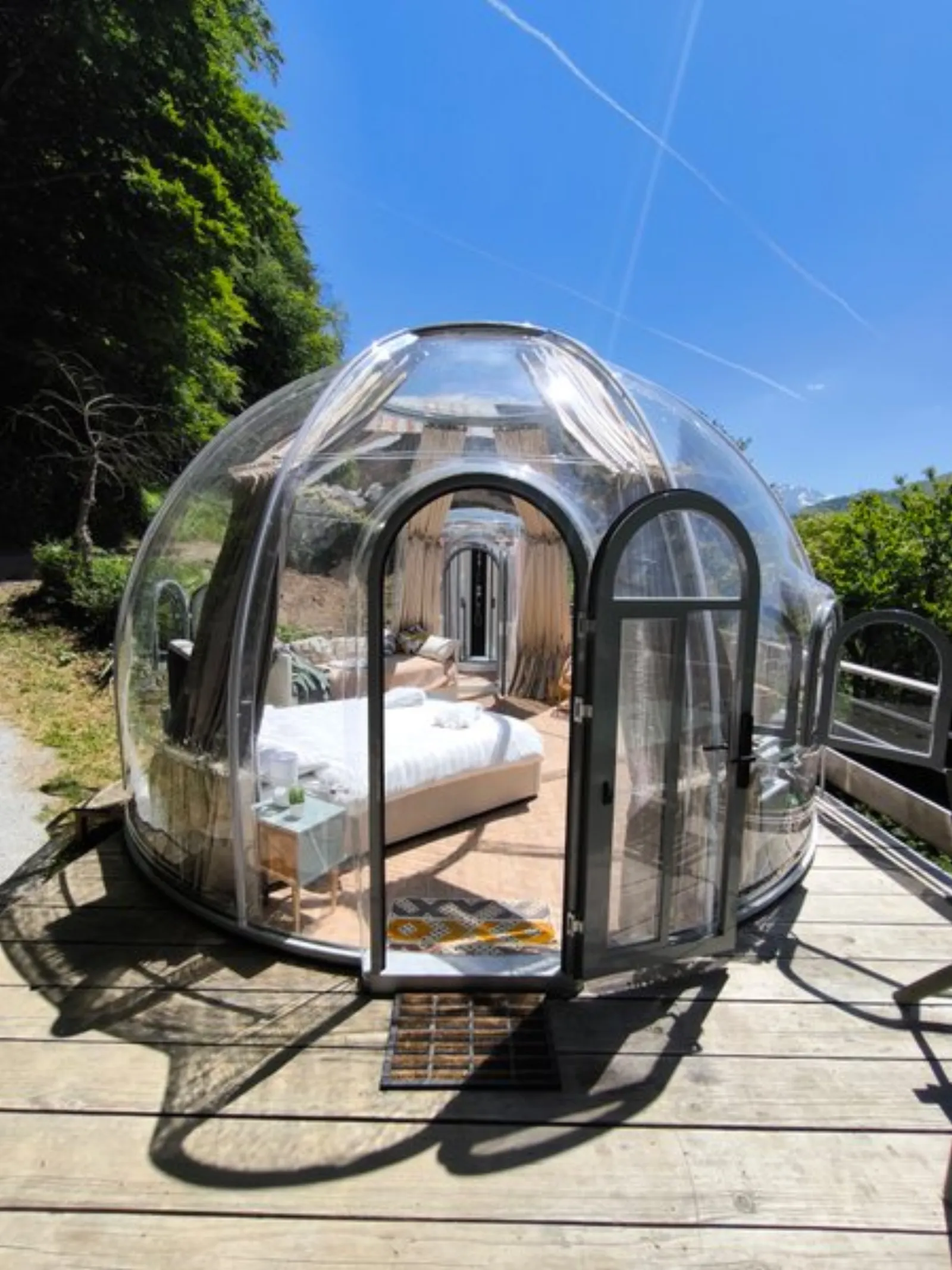 Équipements de la bulle à Gerde