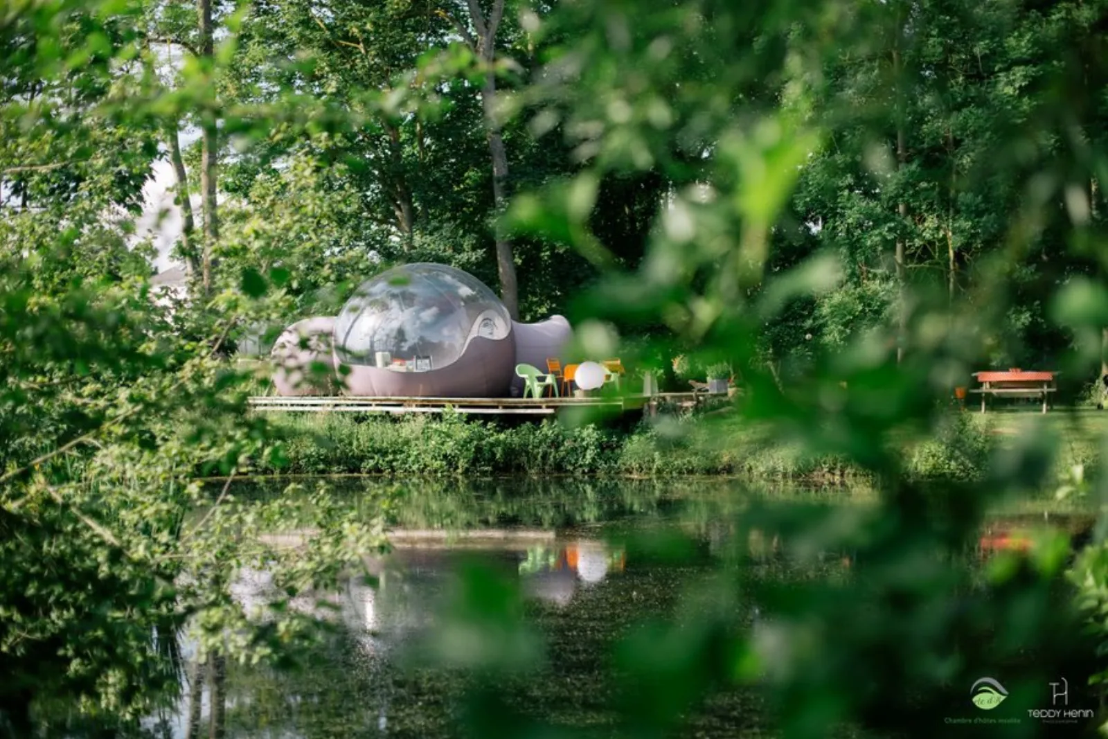 La Bulle au bord de l'eau & Spa et Vélos électriques : Bulle en Picardie (Hauts-de-France) - bulle à Epagne Epagnette, Somme