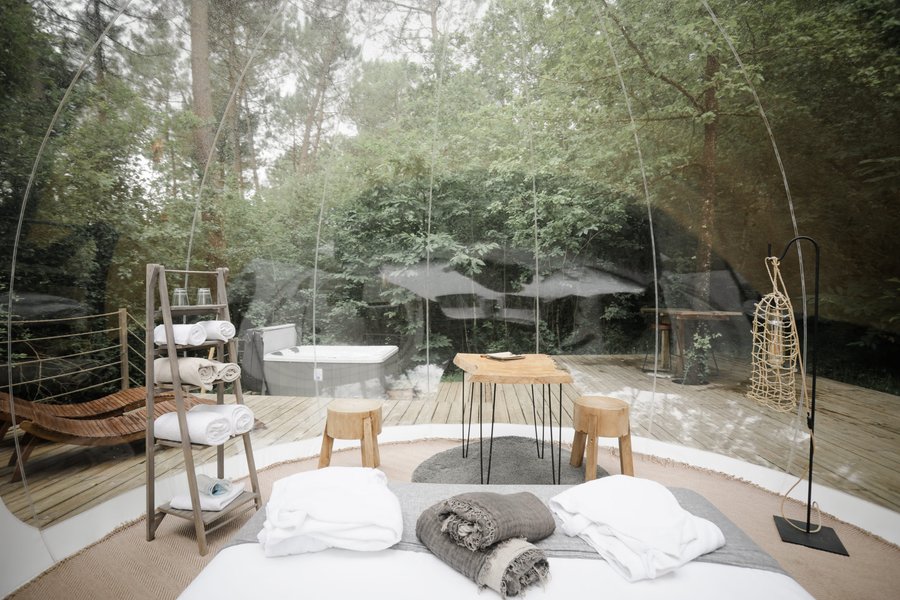 Bulle Semillon & spa : Bulle en Aquitaine (Nouvelle Aquitaine) – cadre naturel Gironde