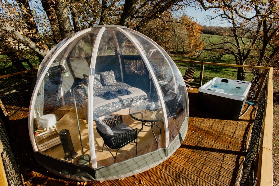 Bulle au sommet du Chêne & Spa : Bulle en Midi-Pyrénées (Occitanie) – photo 6 sur 22