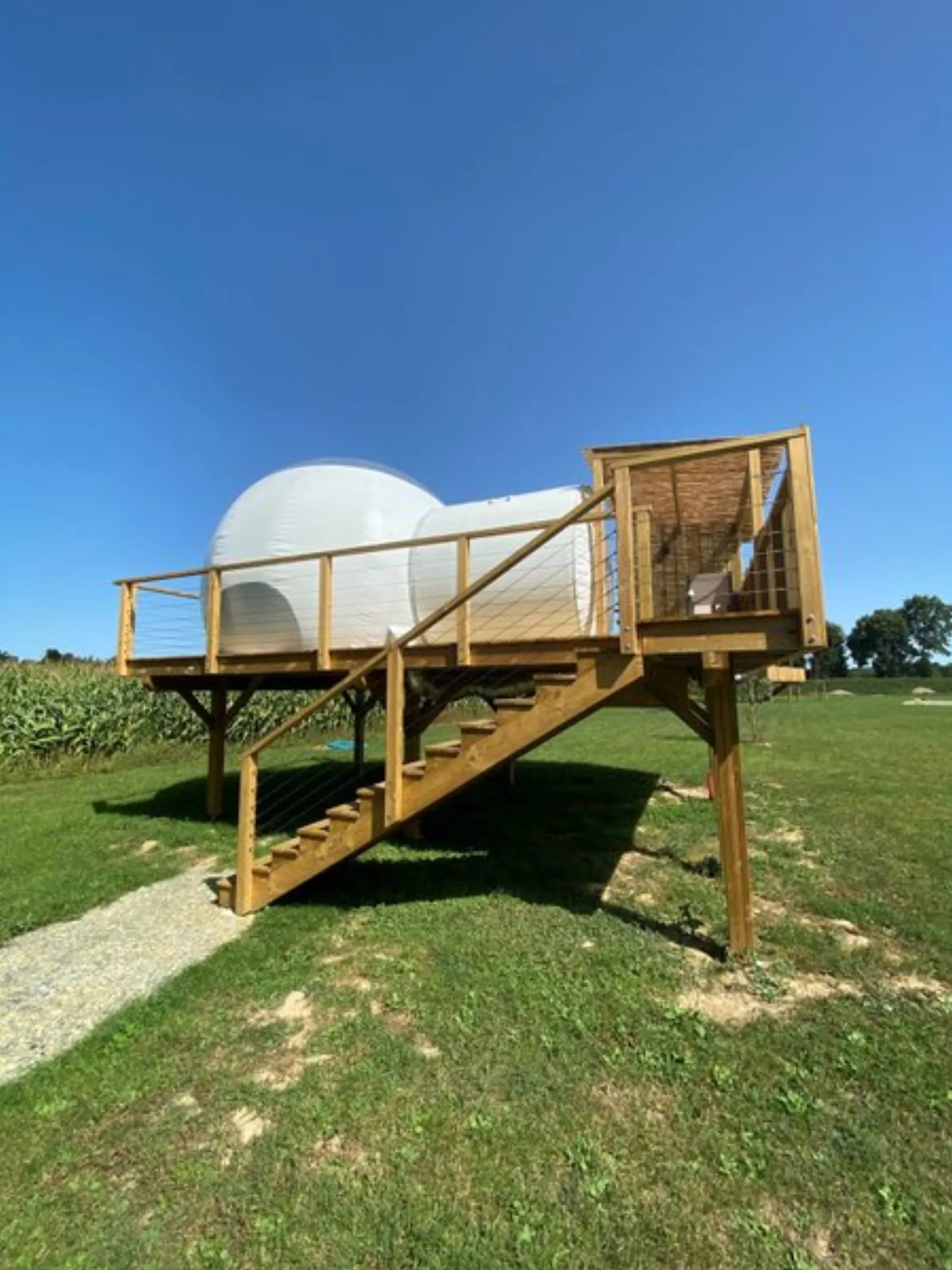 La Bulle de la Fée Morgane : Bulle en Bretagne - bulle à Boisgervilly, Ille-et-Vilaine