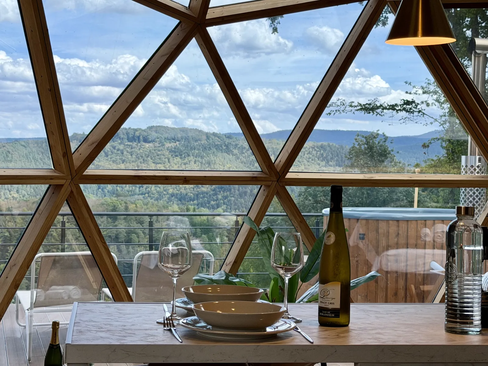 Dôme Aura - Dôme avec sauna panoramique et bain nordique (Hommert, Moselle) - photo 9 sur 25