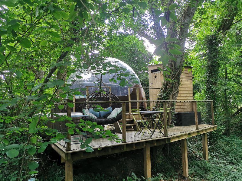 La bulle Sterenn et son SPA privatif : Bulle en Bretagne – bulle à Plouec Du Trieux, Côtes-d'Armor