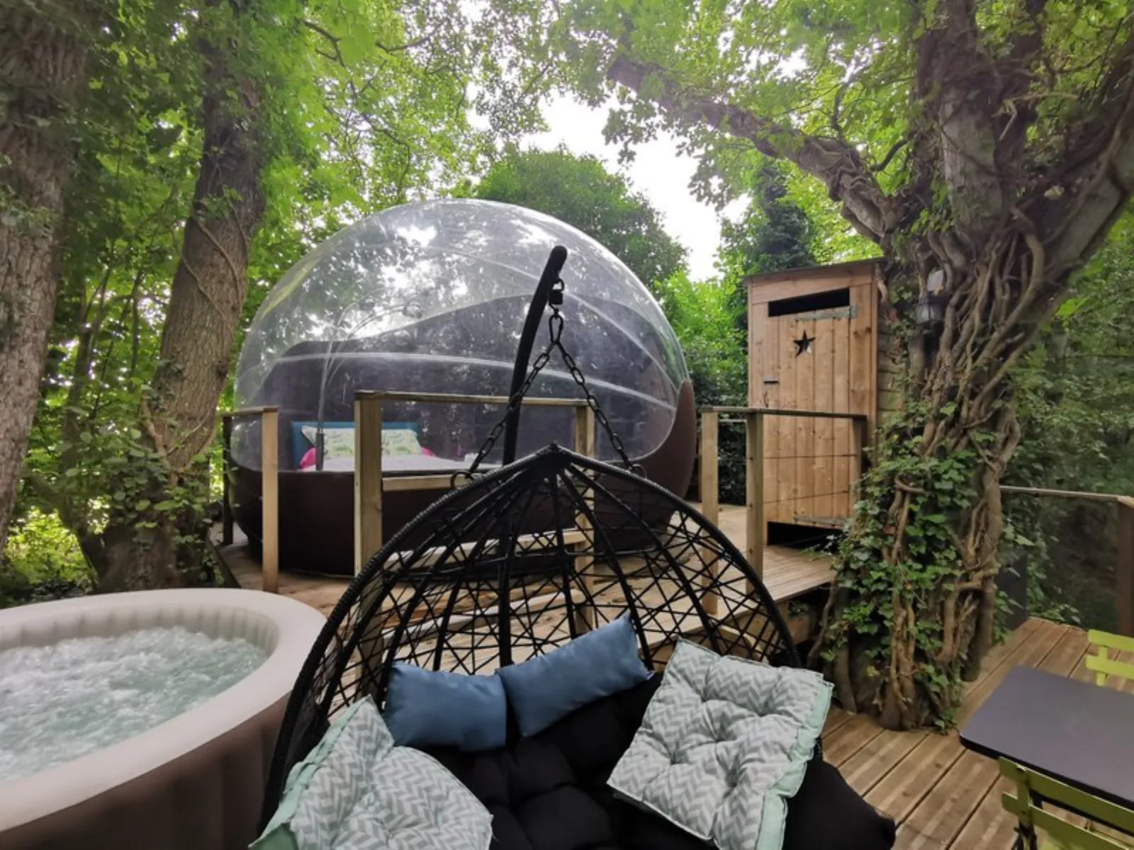 La bulle Sterenn et son SPA privatif : Bulle en Bretagne - cadre naturel Côtes-d'Armor
