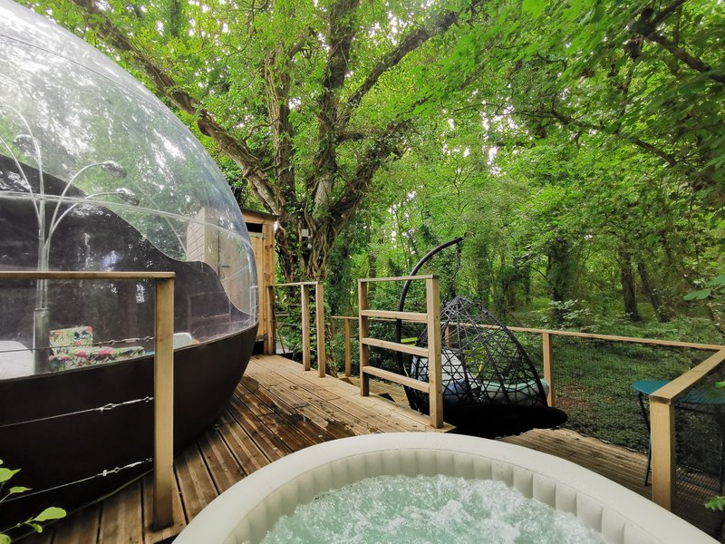 Chambre bulle sous les étoiles à Plouec Du Trieux