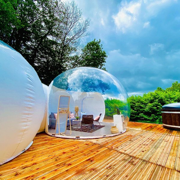 Bulle Spa transparente : Bulle en Basse-Normandie (Normandie) – bulle à Saint-Sever-Calvados, Calvados