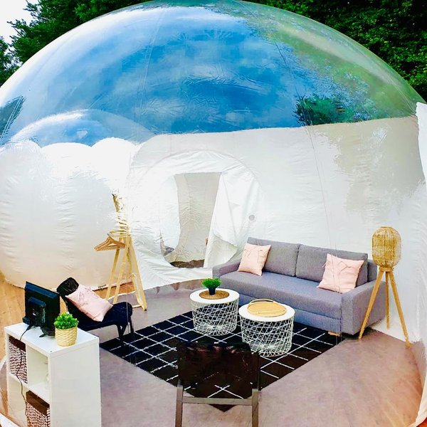 Bulle Spa transparente : Bulle en Basse-Normandie (Normandie) – cadre naturel Calvados
