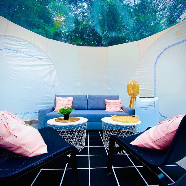 Chambre bulle sous les étoiles à Saint-Sever-Calvados