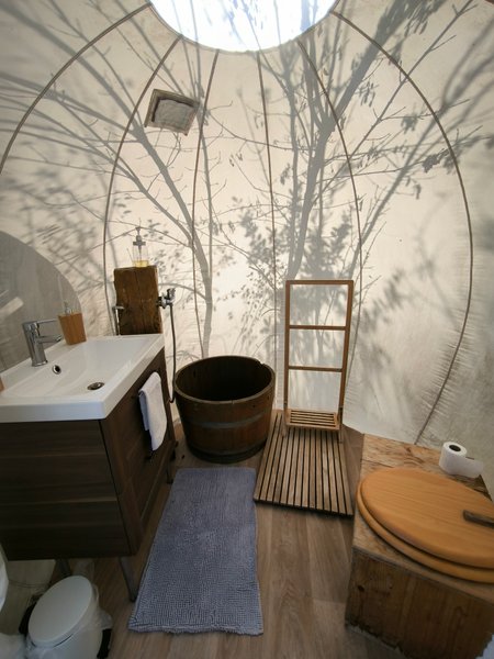 Chambre bulle sous les étoiles à Puycornet