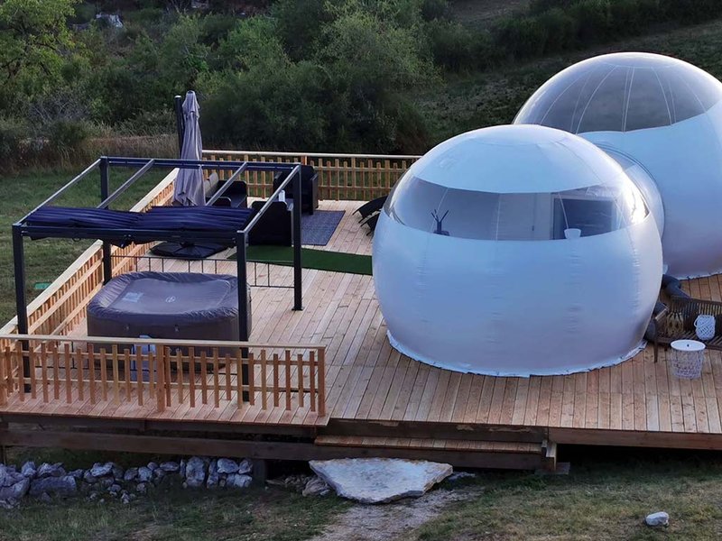 Intérieur bulle à Cabrerets