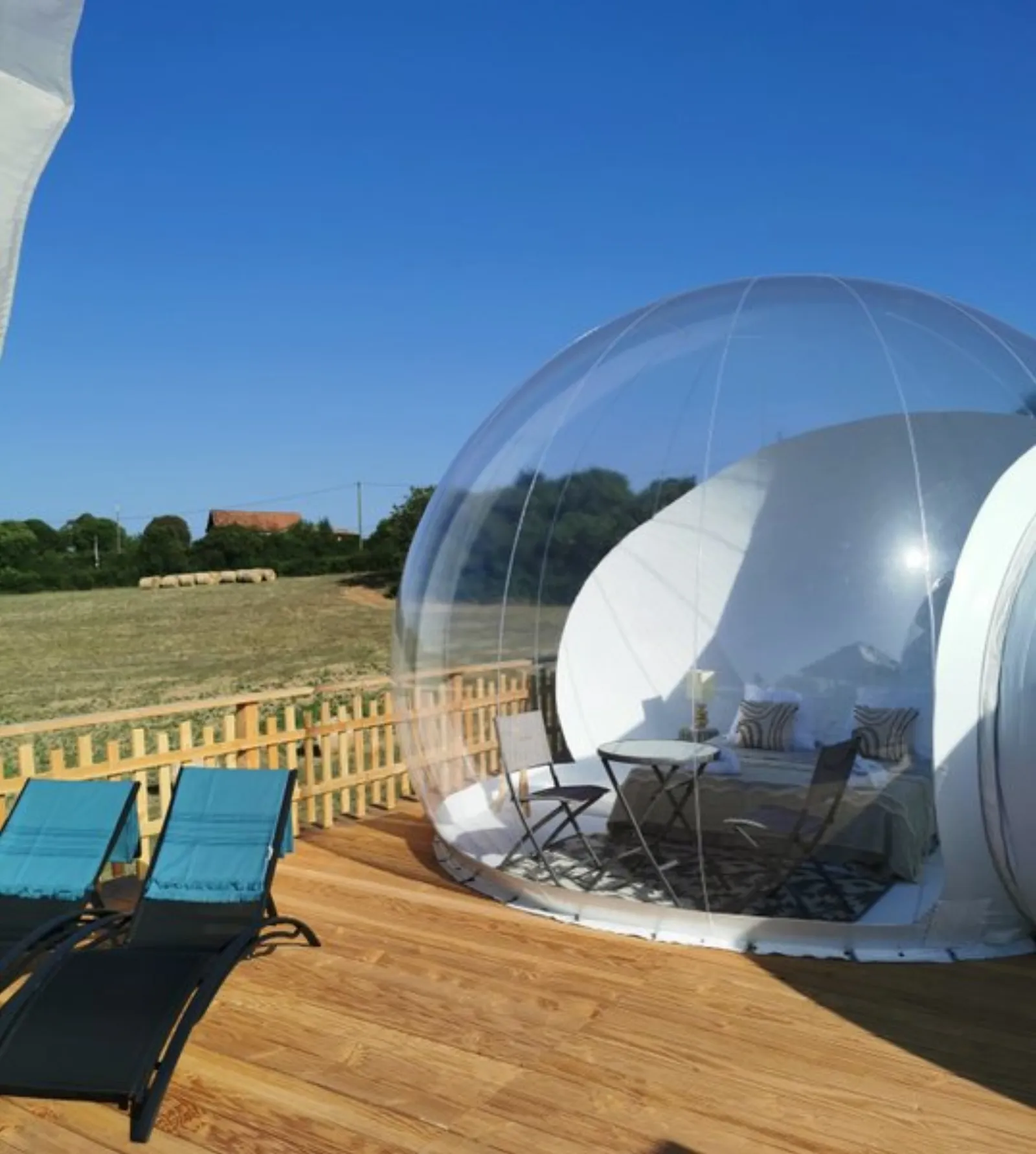 Équipements de la bulle à Cabrerets