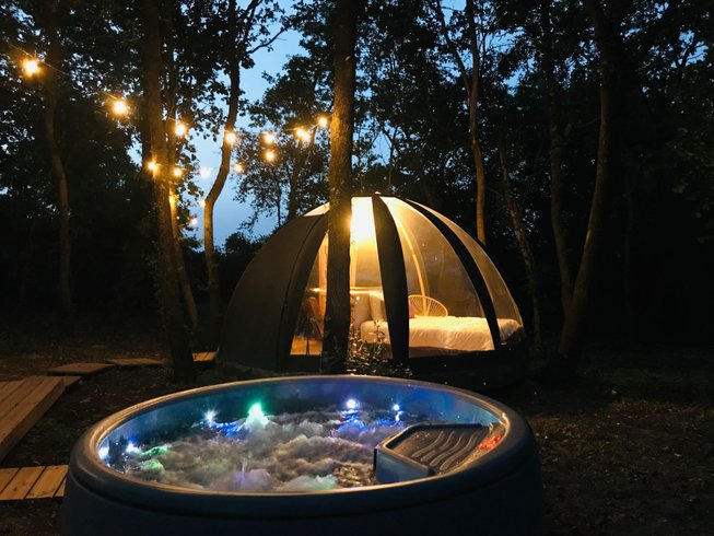 Ô cocon du Lauragais - Dôme et Spa : Bulle en Languedoc-Roussillon (Occitanie) – cadre naturel Aude