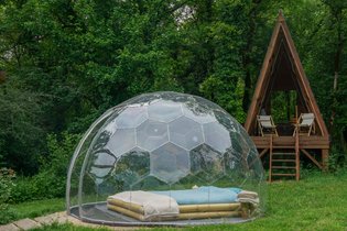 Bulle suspendue - Royaume des gourmets : Bulle en Rhône-Alpes (Auvergne-Rhône-Alpes) – photo 10 sur 14