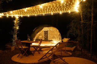 Bulle suspendue - Royaume des gourmets : Bulle en Rhône-Alpes (Auvergne-Rhône-Alpes) – photo 12 sur 14