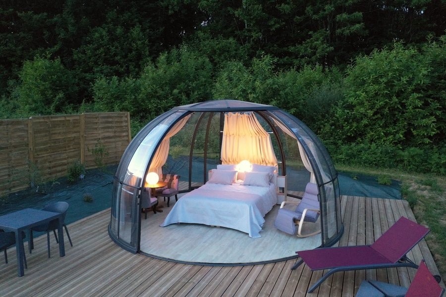 La Bulle des prés & Spa privatisable : Bulle en Midi-Pyrénées (Occitanie) – bulle à Les Tourreilles, Haute-Garonne