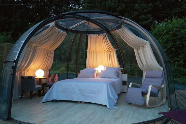 La Bulle des prés & Spa privatisable : Bulle en Midi-Pyrénées (Occitanie) – cadre naturel Haute-Garonne