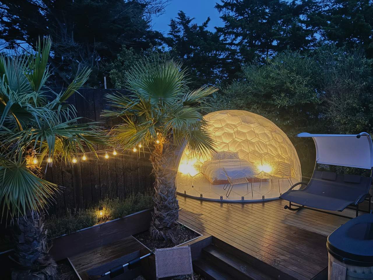 Chambre bulle sous les étoiles à Pléneuf-Val-André