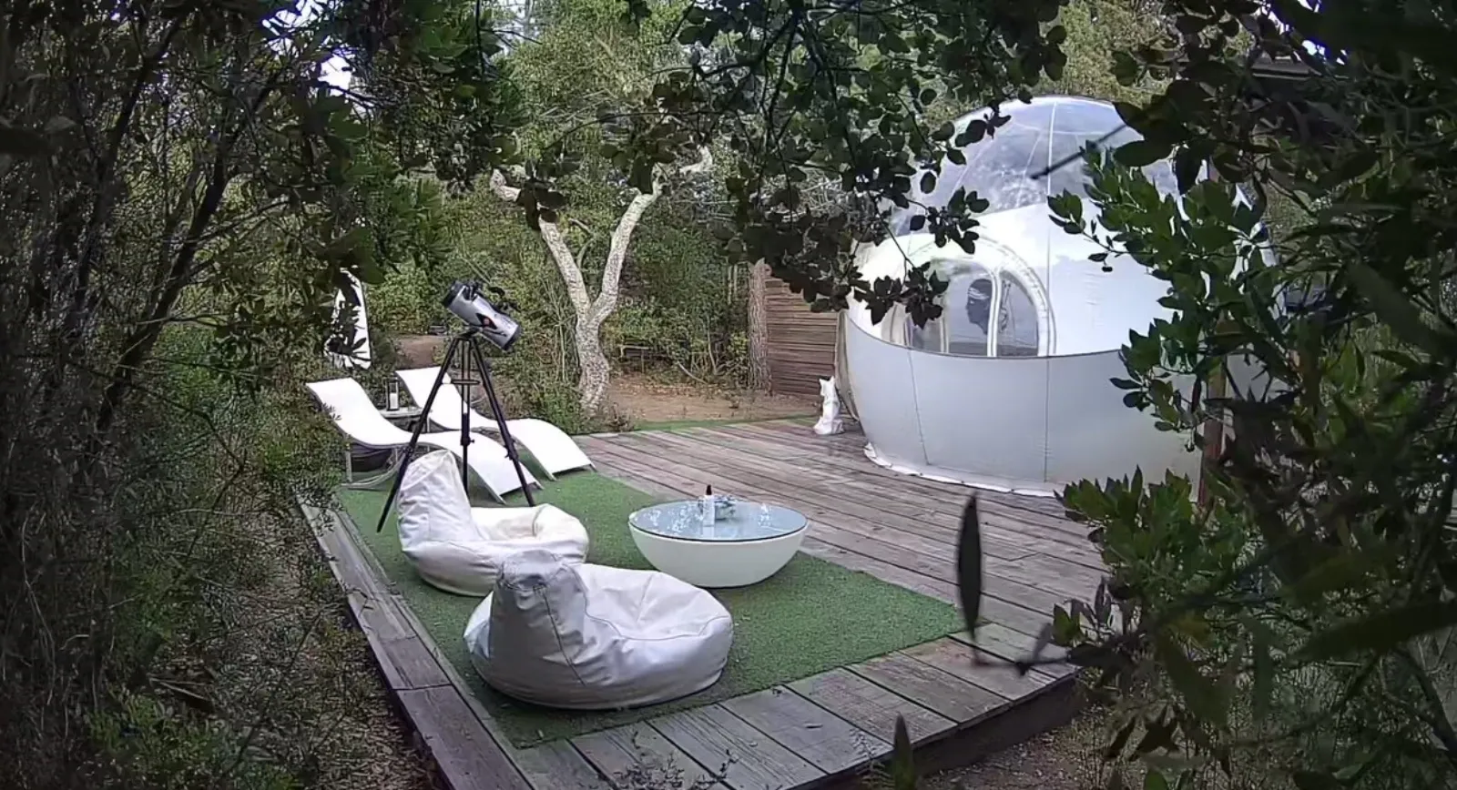 Équipements de la bulle à Figari