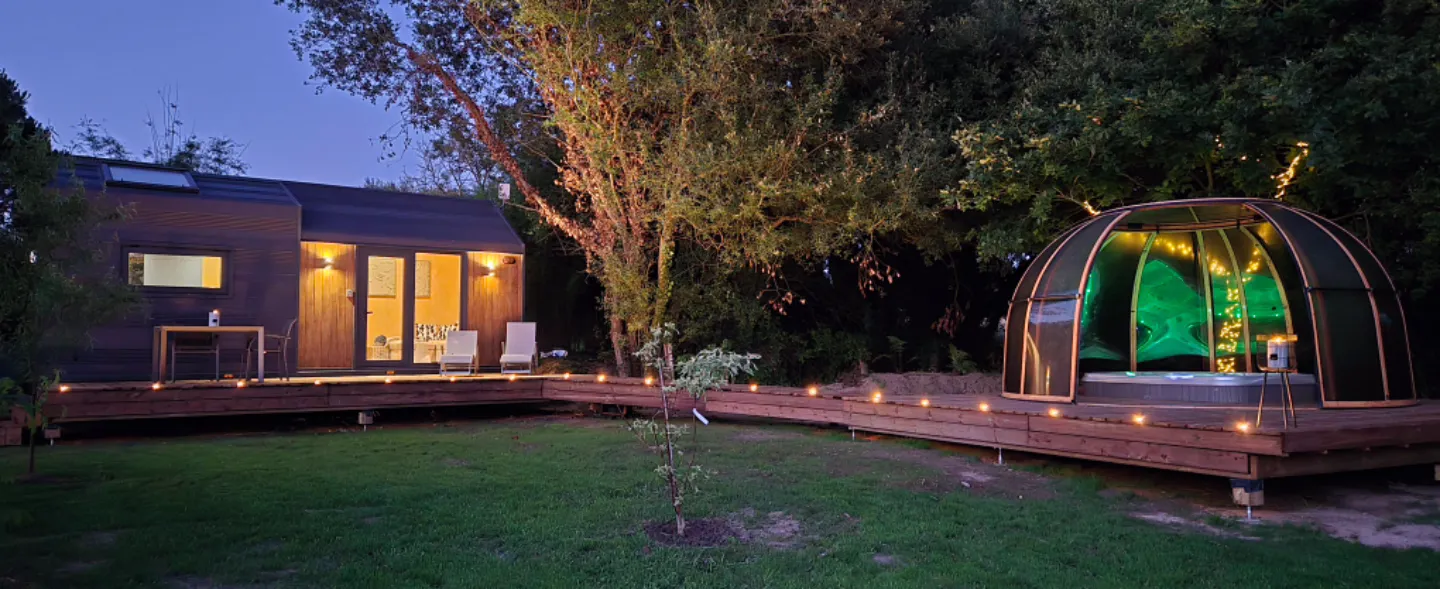 Tiny house dôme avec jacuzzi privatif en Bretagne (Yvias, Côtes-d'Armor) - photo 9 sur 30