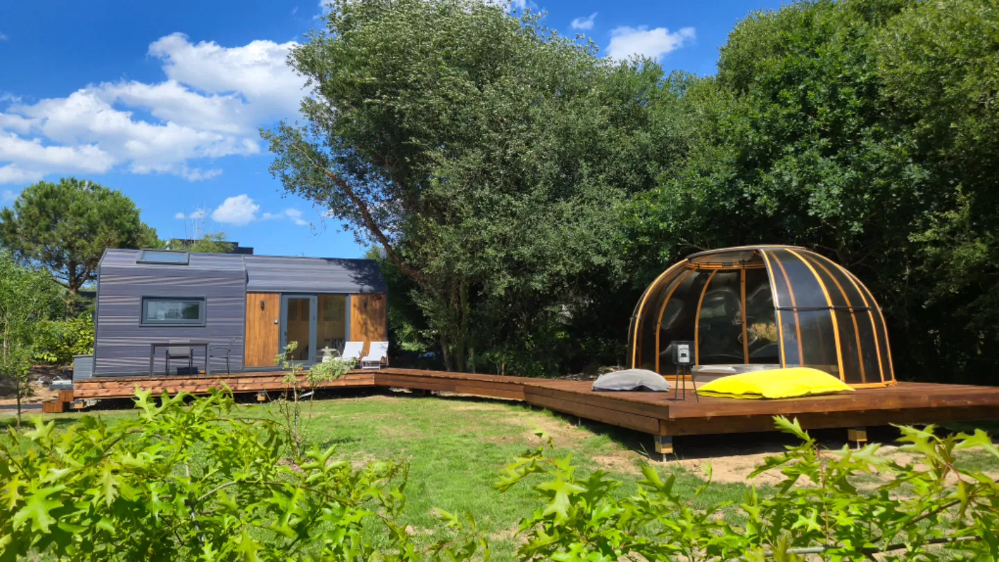 Tiny house dôme avec jacuzzi privatif en Bretagne (Yvias, Côtes-d'Armor) - photo 17 sur 30