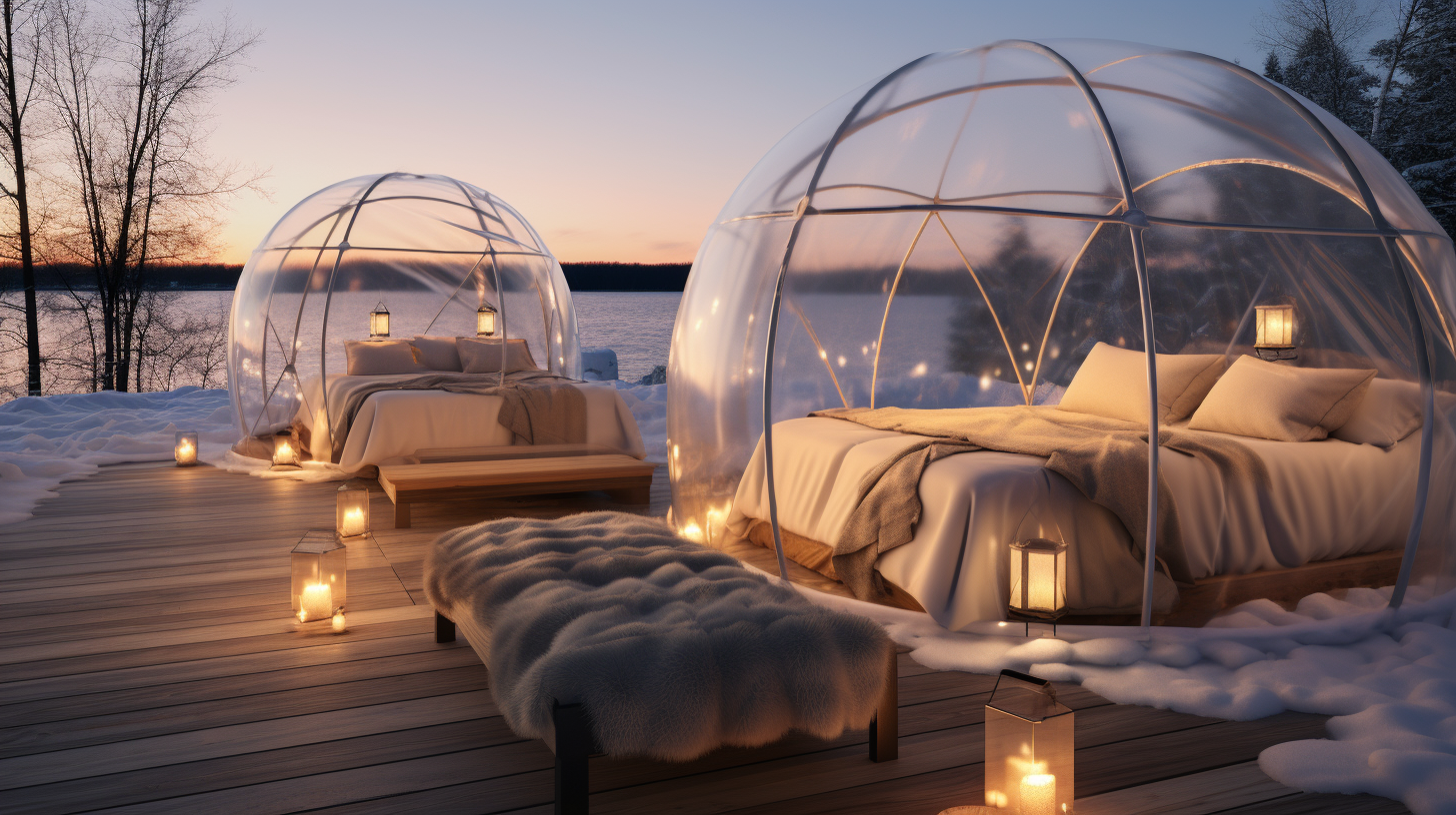 Dormir dans une bulle en hiver : est-ce possible ?